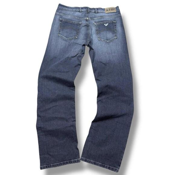 Armani Jeans Indigo 001 Simin T S.P.A 34x34 Made In Italy Bootcut Straight Grey - Picture 1 of 14